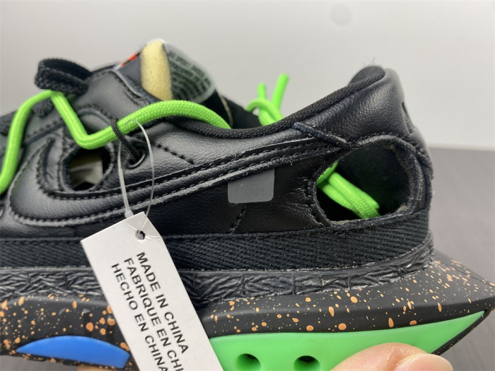 Off-White x Nike Blazer Low "Black / Green" DH7863-001