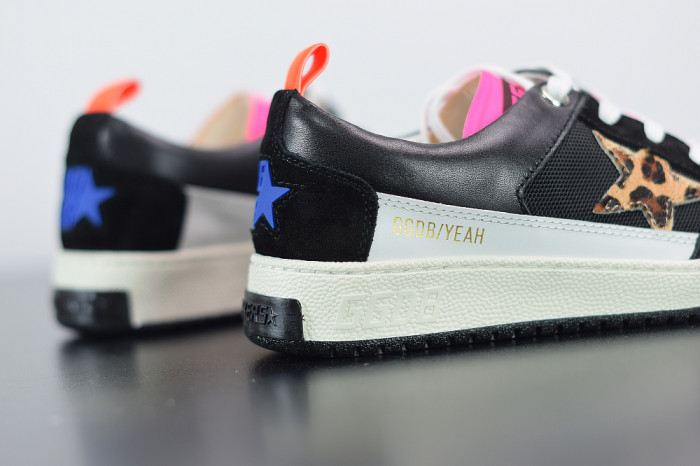 GGD Women’s fuchsia and leopard-print Yeah sneakers